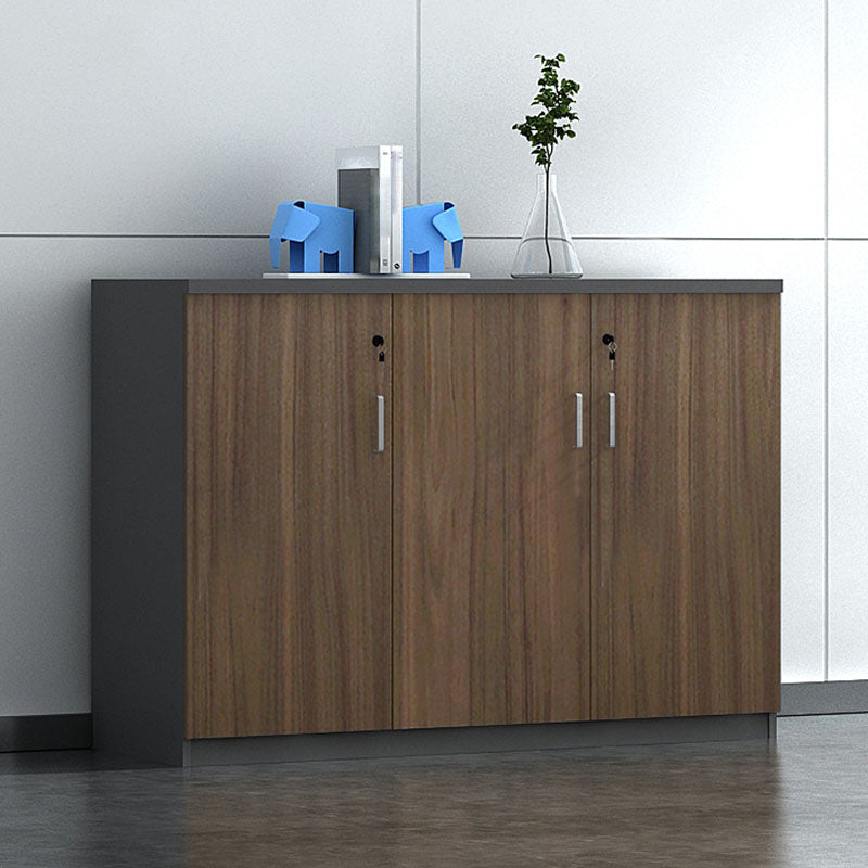 Nordic Lateral Filing Cabinet Brown Wooden Frame Key Locking File Cabinet https: res.litfad.com site img item 2023 02 18 7624674 1200x1200.jpg Drawer Not Included Clearhalo 'Filing Cabinets' 'filling_cabinets' 'furn' 'furn_filling_cabinets' 'Furniture' 'Office Furniture' 7624674