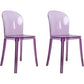 Sedie da cucina contemporanea acriliche sedie senza braccio 16.1 "
