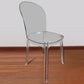 Sedie da cucina contemporanea acriliche sedie senza braccio 16.1 "