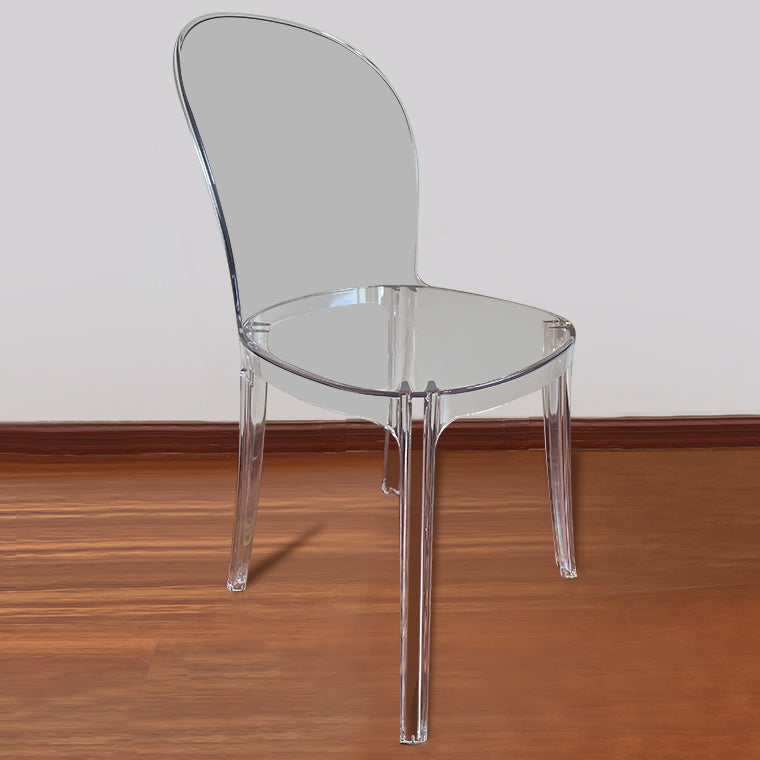 Sedie da cucina contemporanea acriliche sedie senza braccio 16.1 "