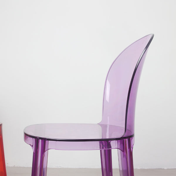 Sedie da cucina contemporanea acriliche sedie senza braccio 16.1 "