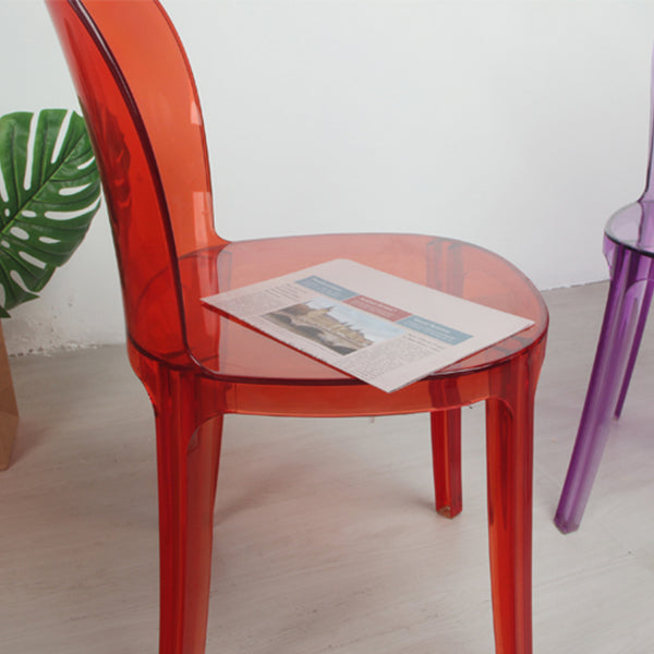 Sedie da cucina contemporanea acriliche sedie senza braccio 16.1 "