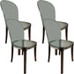 Sedie da cucina contemporanea acriliche sedie senza braccio 16.1 "