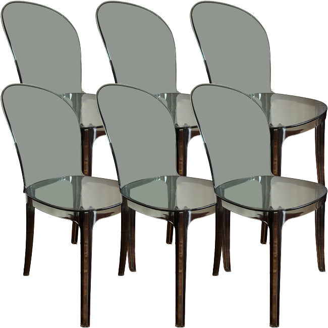 Sedie da cucina contemporanea acriliche sedie senza braccio 16.1 "