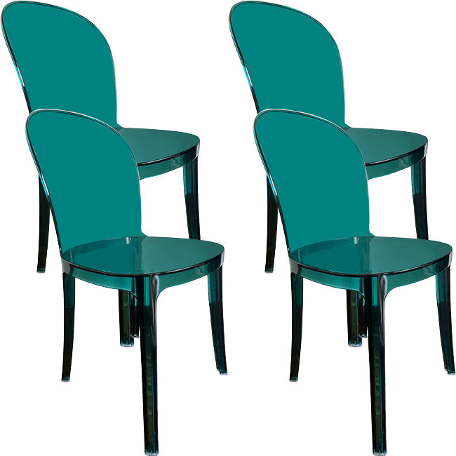 Sedie da cucina contemporanea acriliche sedie senza braccio 16.1 "