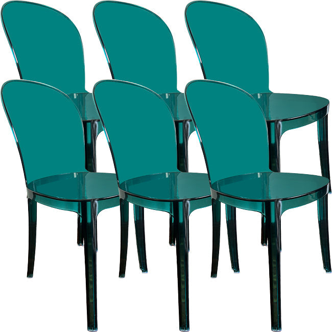 Sedie da cucina contemporanea acriliche sedie senza braccio 16.1 "