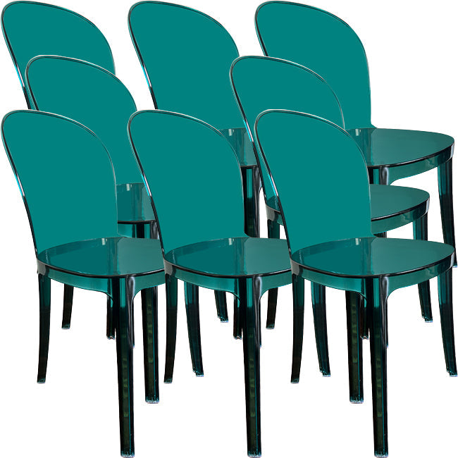 Sedie da cucina contemporanea acriliche sedie senza braccio 16.1 "