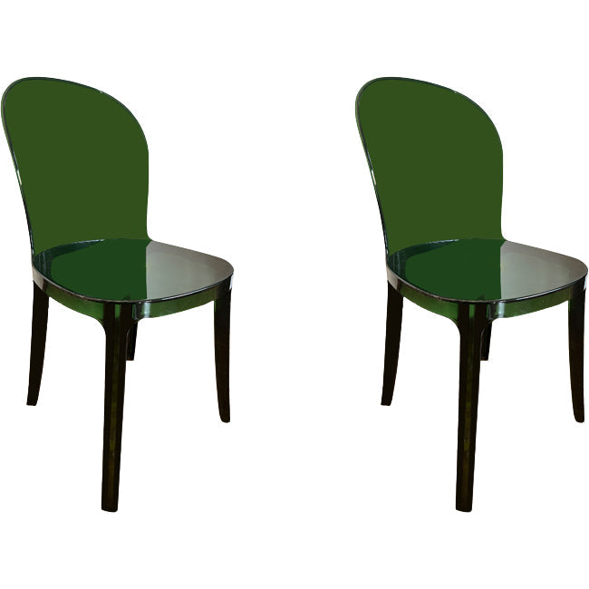 Sedie da cucina contemporanea acriliche sedie senza braccio 16.1 "