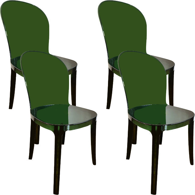 Sedie da cucina contemporanea acriliche sedie senza braccio 16.1 "