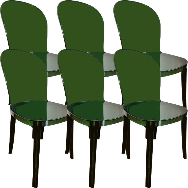 Sedie da cucina contemporanea acriliche sedie senza braccio 16.1 "