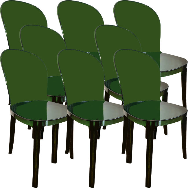 Sedie da cucina contemporanea acriliche sedie senza braccio 16.1 "