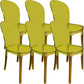 Sedie da cucina contemporanea acriliche sedie senza braccio 16.1 "