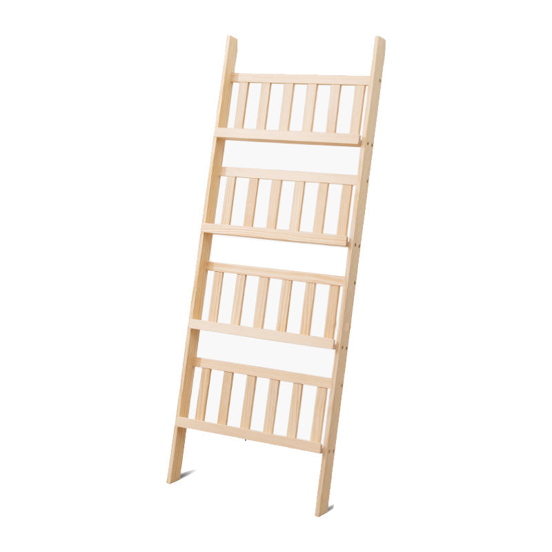 Moderne stijl solide houten boekenplank open back ladder boekenkast voor thuis
