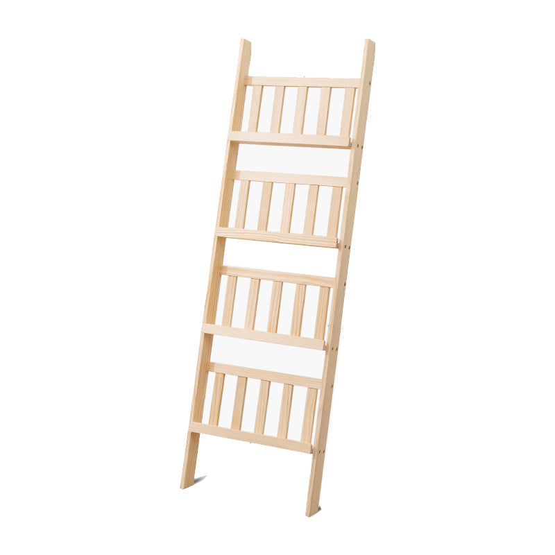 Moderne stijl solide houten boekenplank open back ladder boekenkast voor thuis