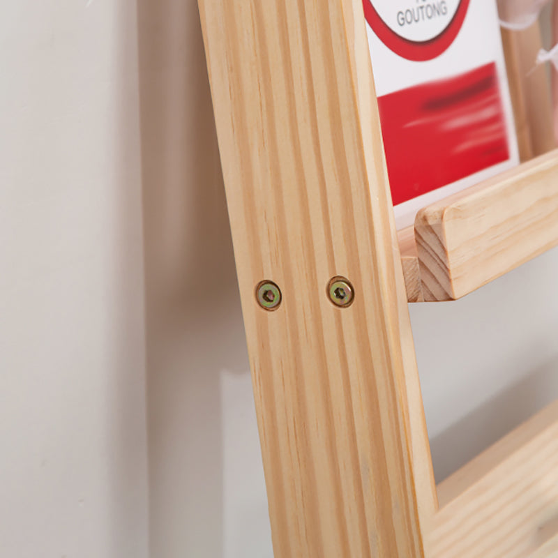 Moderne stijl solide houten boekenplank open back ladder boekenkast voor thuis