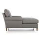 Chaise lounge acolchado moderno con brazos enrollados para dormitorio
