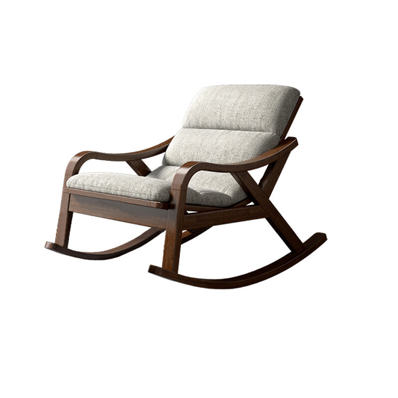 Contemporary Solid Wood Recliner Chair in Solid Color with Wooden Legs Clearhalo 'Chairs & Seating' 'furn' 'furn_recliners' 'Furniture' 'Living Room Furniture' 'Recliners' 7626425