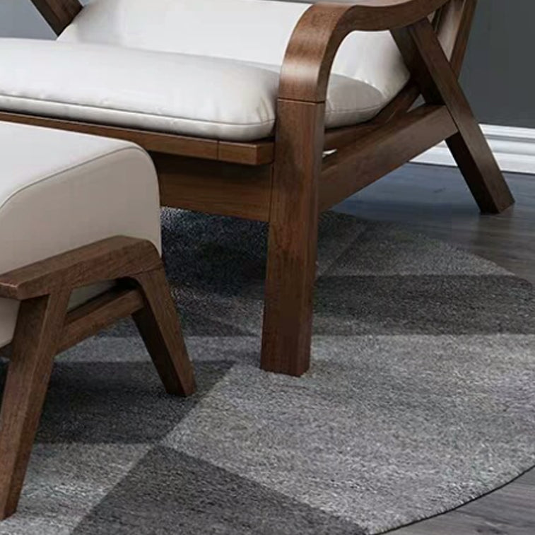 Contemporary Solid Wood Recliner Chair in Solid Color with Wooden Legs Clearhalo 'Chairs & Seating' 'furn' 'furn_recliners' 'Furniture' 'Living Room Furniture' 'Recliners' 7626427