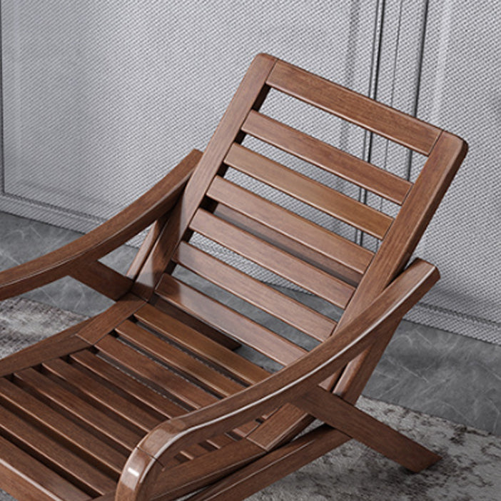 Contemporary Solid Wood Recliner Chair in Solid Color with Wooden Legs Clearhalo 'Chairs & Seating' 'furn' 'furn_recliners' 'Furniture' 'Living Room Furniture' 'Recliners' 7626431