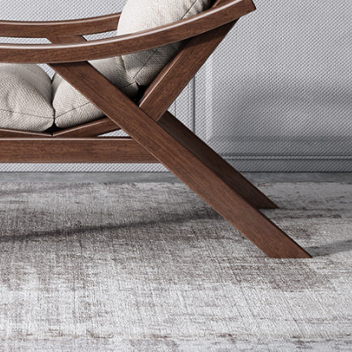 Contemporary Solid Wood Recliner Chair in Solid Color with Wooden Legs Clearhalo 'Chairs & Seating' 'furn' 'furn_recliners' 'Furniture' 'Living Room Furniture' 'Recliners' 7626433