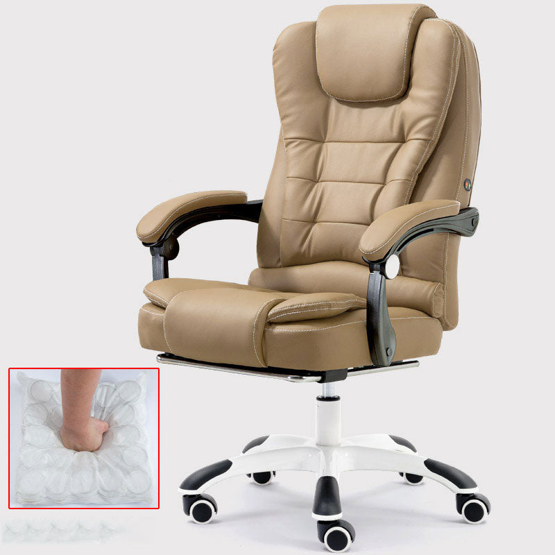 Silla reclinable contemporánea con espalda con mechones y brazos y base giratoria