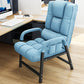 Contemporary Recliner Chair with Lumbar Support and Tufted Back Deck Chair Blue Clearhalo 'Chairs & Seating' 'furn' 'furn_recliners' 'Furniture' 'Living Room Furniture' 'Recliners' 7626522