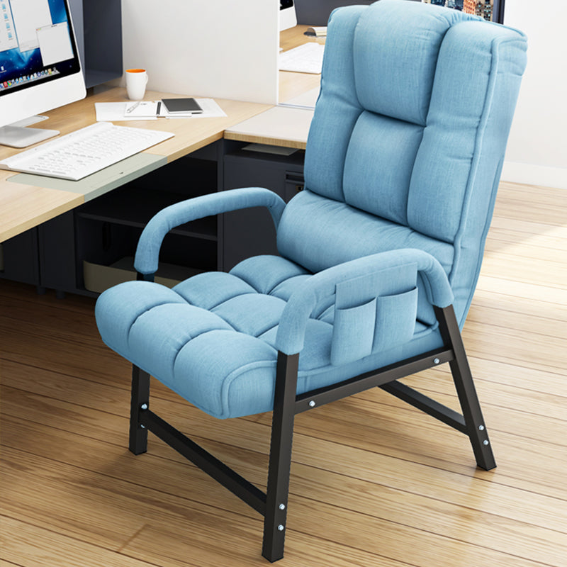 Contemporary Recliner Chair with Lumbar Support and Tufted Back Deck Chair Blue Clearhalo 'Chairs & Seating' 'furn' 'furn_recliners' 'Furniture' 'Living Room Furniture' 'Recliners' 7626522