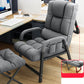 Contemporary Recliner Chair with Lumbar Support and Tufted Back Reclinerr & Support Rod & Ottoman Gray Clearhalo 'Chairs & Seating' 'furn' 'furn_recliners' 'Furniture' 'Living Room Furniture' 'Recliners' 7626527