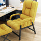 Contemporary Recliner Chair with Lumbar Support and Tufted Back Deck Chair with Ottoman Yellow Clearhalo 'Chairs & Seating' 'furn' 'furn_recliners' 'Furniture' 'Living Room Furniture' 'Recliners' 7626530