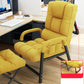 Contemporary Recliner Chair with Lumbar Support and Tufted Back Reclinerr & Support Rod & Ottoman Yellow Clearhalo 'Chairs & Seating' 'furn' 'furn_recliners' 'Furniture' 'Living Room Furniture' 'Recliners' 7626532