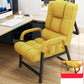 Contemporary Recliner Chair with Lumbar Support and Tufted Back Recliner & Support Rod Yellow Clearhalo 'Chairs & Seating' 'furn' 'furn_recliners' 'Furniture' 'Living Room Furniture' 'Recliners' 7626533