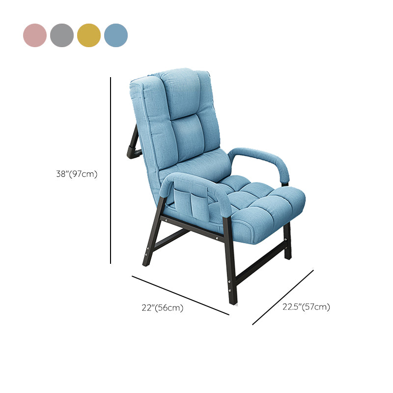 Contemporary Recliner Chair with Lumbar Support and Tufted Back Clearhalo 'Chairs & Seating' 'furn' 'furn_recliners' 'Furniture' 'Living Room Furniture' 'Recliners' 7626534