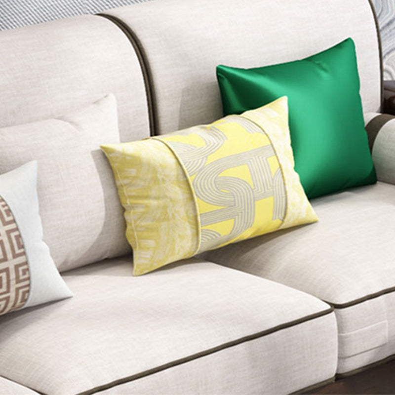 Contemporary Solid Wood Frame Cotton Blend Sofa in Brown For Living Room Clearhalo 'furn' 'furn_sofas' 'Furniture' 'Living Room Furniture' 'Sofa' 'sofas' 7632785