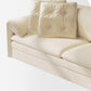 Glam Style White Futon Sleeper Sofa Bed in Velvet with Storage Clearhalo 'furn' 'furn_futons' 'Furniture' 'Futons & Daybeds' 'Futons' 'Living Room Furniture' 7632878