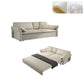 Contemporary Beige Futon Sleeper Sofa Bed with Solid Wood Storage Latex Clearhalo 'furn' 'furn_futons' 'Furniture' 'Futons & Daybeds' 'Futons' 'Living Room Furniture' 7632889