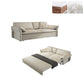 Contemporary Beige Futon Sleeper Sofa Bed with Solid Wood Storage Coir Clearhalo 'furn' 'furn_futons' 'Furniture' 'Futons & Daybeds' 'Futons' 'Living Room Furniture' 7632892
