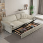 Contemporary Beige Futon Sleeper Sofa Bed with Solid Wood Storage Clearhalo 'furn' 'furn_futons' 'Furniture' 'Futons & Daybeds' 'Futons' 'Living Room Furniture' 7632900