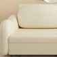 Glam Style Beige Futon Sleeper Sofa with Pillow Back in Velvet Clearhalo 'furn' 'furn_futons' 'Furniture' 'Futons & Daybeds' 'Futons' 'Living Room Furniture' 7632931