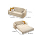 Glam Style Velvet Sleeper Sofa with Cushion Back in Metal Base Clearhalo 'furn' 'furn_futons' 'Furniture' 'Futons & Daybeds' 'Futons' 'Living Room Furniture' 7632998
