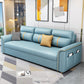 Contemporary Sleeper Sofa in Blue with Storage and Pillow Top Arms Blue Clearhalo 'furn' 'furn_futons' 'Furniture' 'Futons & Daybeds' 'Futons' 'Living Room Furniture' 7633045