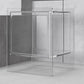 Rectangular Acrylic End Table Set with Storage Modern Simple 21.65" Tall Side Table