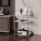 Clear Acrylic Sofa Side Accent Table Contemporary 15.7" W End Table Set with Storage Clearhalo 'Coffee & Accent Tables' 'End & Side Tables' 'end_side_tables' 'furn' 'furn_end_side_tables' 'Furniture' 'Living Room Furniture' 7633216
