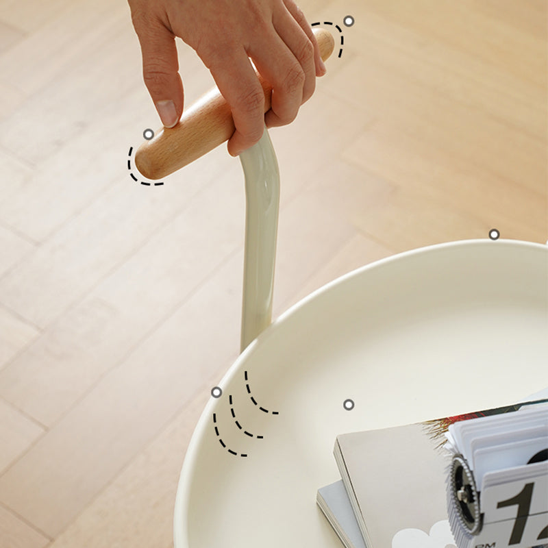 Bandeja elíptica Tabla superior 25.4 "Tabla lateral de 2 niveles de alto con ruedas