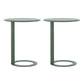 Rustic Accent Side Table Living Room Round Metal Sofa Side Accent Table Green Frame 2 Clearhalo 'Coffee & Accent Tables' 'End & Side Tables' 'end_side_tables' 'furn' 'furn_end_side_tables' 'Furniture' 'Living Room Furniture' 7633426