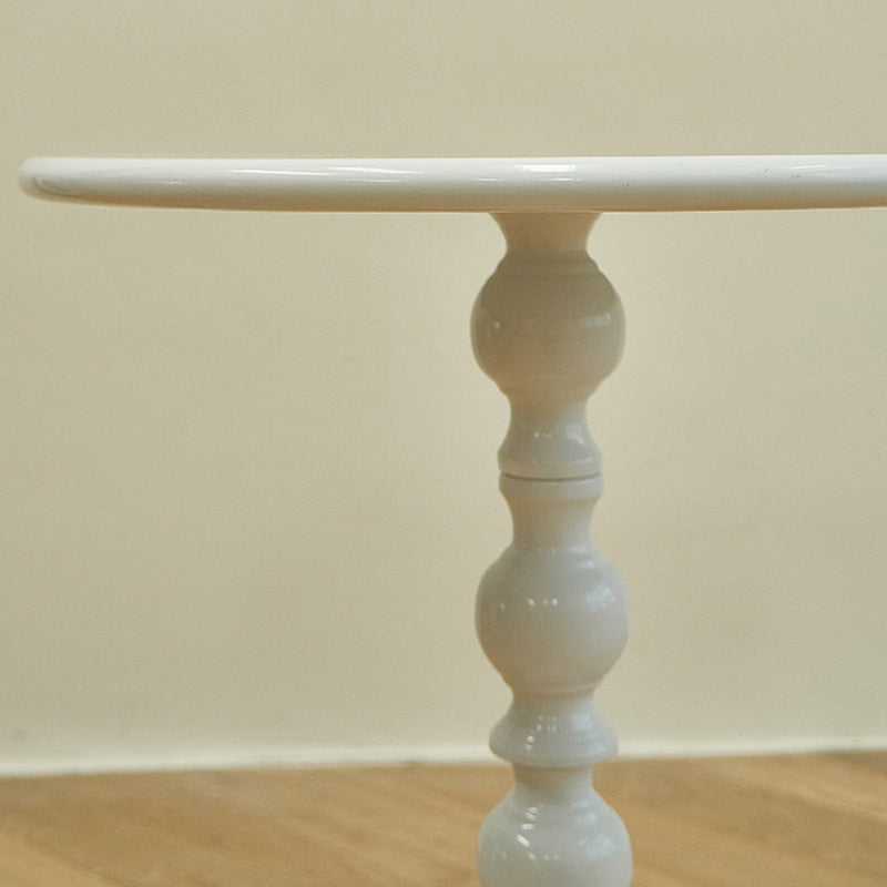 Round Top Pedestal Side Table Contemporary Metal Side End Table Clearhalo 'Coffee & Accent Tables' 'End & Side Tables' 'end_side_tables' 'furn' 'furn_end_side_tables' 'Furniture' 'Living Room Furniture' 7633667