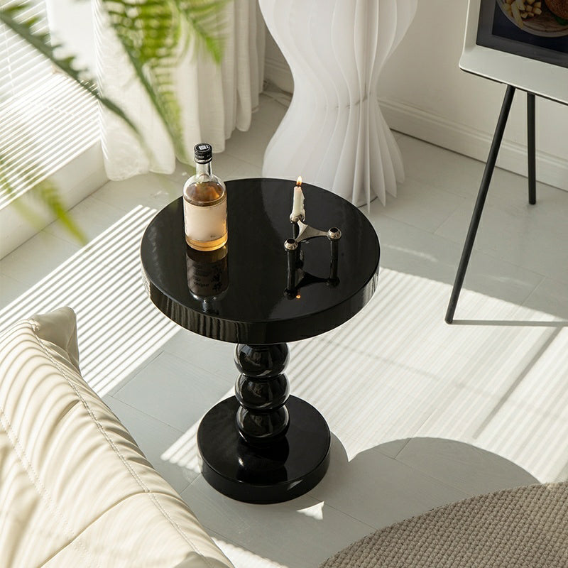 Pedestal End Table in Wood Round Top Living Room Corner Table Clearhalo 'Coffee & Accent Tables' 'End & Side Tables' 'end_side_tables' 'furn' 'furn_end_side_tables' 'Furniture' 'Living Room Furniture' 7633711