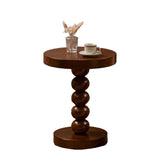 Pedestal End Table in Wood Round Top Living Room Corner Table Clearhalo 'Coffee & Accent Tables' 'End & Side Tables' 'end_side_tables' 'furn' 'furn_end_side_tables' 'Furniture' 'Living Room Furniture' 7633722