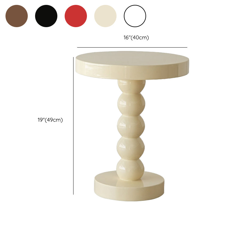 Pedestal End Table in Wood Round Top Living Room Corner Table Clearhalo 'Coffee & Accent Tables' 'End & Side Tables' 'end_side_tables' 'furn' 'furn_end_side_tables' 'Furniture' 'Living Room Furniture' 7633724
