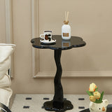 Mesa de madera de mesa lateral irregular de estilo moderno