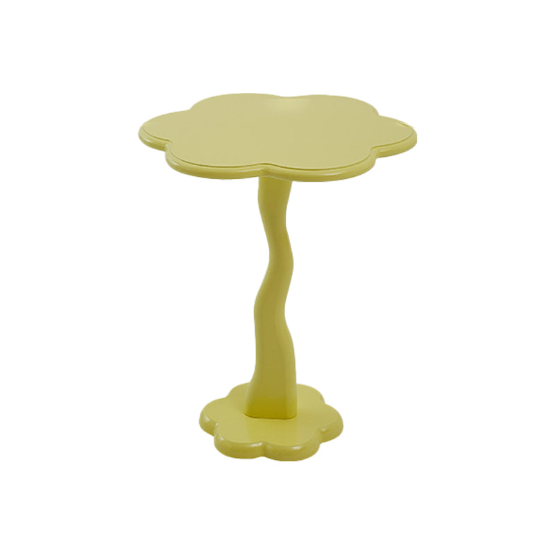 Mesa de madera de mesa lateral irregular de estilo moderno